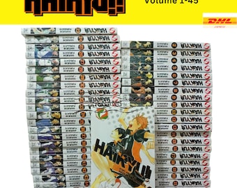HAIKYU!! by Haruichi Furudate Manga Volume 1-45 Full Set English Physical Comic EXPRESS SHIP