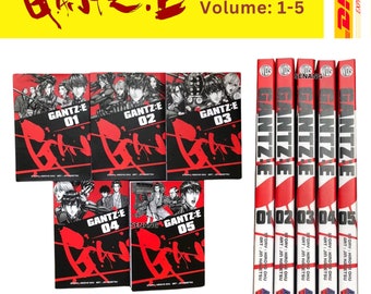 Gantz:E Manga English Version Fullset Vol 1-5 (Ende) Physisches Comicbuch – DHL Express