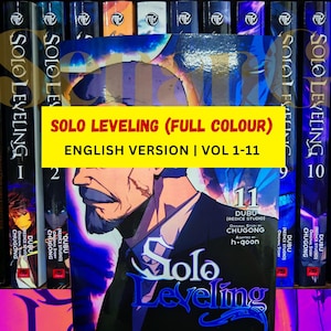 Solo Leveling (FULL COLOUR) Volume 1-11 Full Set or Partial by Chugong English Version Webtoon Manga Manwha new Physical Comic | DHL Express