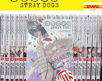 Bungo Stray Dogs Manga Set Volume 1-23 Engelse versie Nieuwe fysieke stripboek Express Shipping met tracking