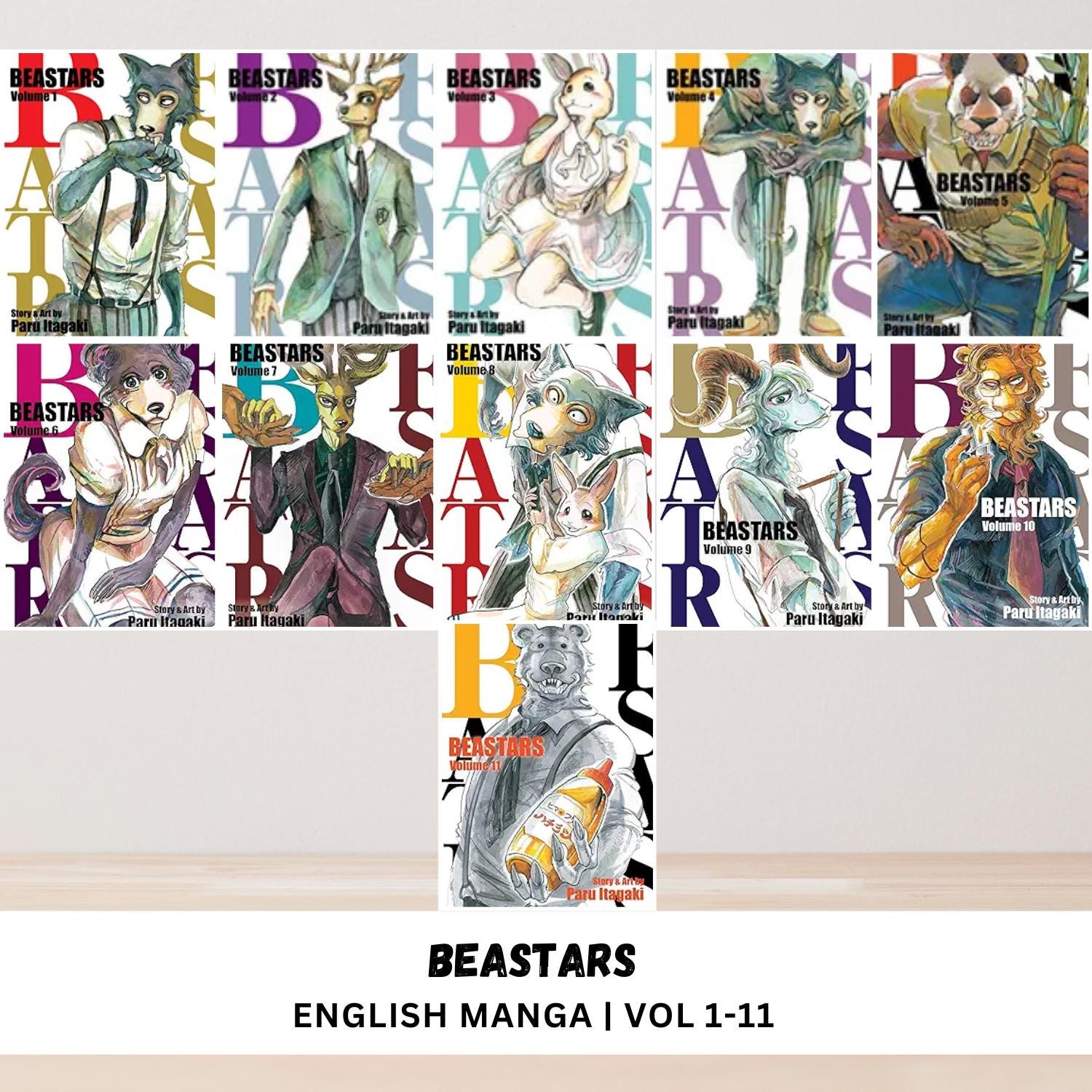 BEASTARS Vol 1-22 (end) English Manga Set Full/loose Book Series