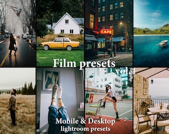 Film presets vol.4, Lightroom Mobile Desktop Presets, Film Aesthetic Presets, Blogger Presets, Analog presets