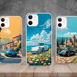 Classic Car Phone Case Drive Sportscar Cover for iPhone 17,16, 15, 14, 13, 12, 11, X, 8, Samsung S25, S24, S23, Pixel 10,9,8, 7, 6