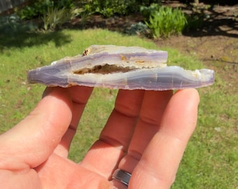 Ágata Holley Blue de 74g (2,6 oz) do Oregon, polida à mão, presente, rara, única, para colecionadores.