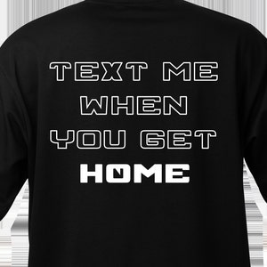 Cool Puff Print « Text Me » T-shirt unisexe