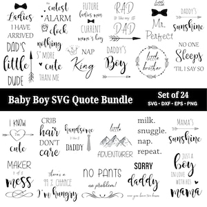 Funny Baby Bodysuit SVG Bundle: Humorous Newborn Designs (Digital Download)