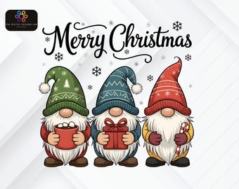 Gnomo navideño PNG / Sublimación navideña nórdica / Clipart navideño Descarga digital