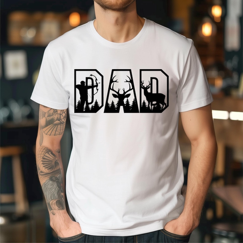 Deer Hunting Dad SVG: Buck Antlers Cut File for Cricut & Silhouette image 3