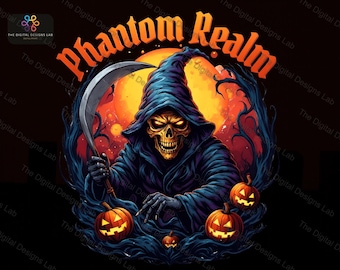 Sensenmann PNG | Dunkle Fantasy Kunst | Spooky Horror Digitaler Download