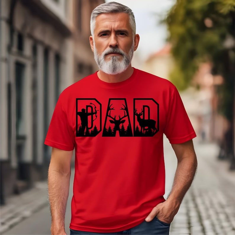 Deer Hunting Dad SVG: Buck Antlers Cut File for Cricut & Silhouette image 4