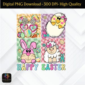 Easter Bunny Png | Coquette Easter Digital Download | Cute Spring Bunny Clipart for Crafting & Decor