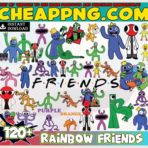 Red Rainbow Friends Cliparts