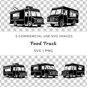 Food Truck Vector, Vintage Food Truck SVG, Small Business Food Truck, Mobile Food Vendor SVG, Festival Food Truck Svg, Street Fair Clipart