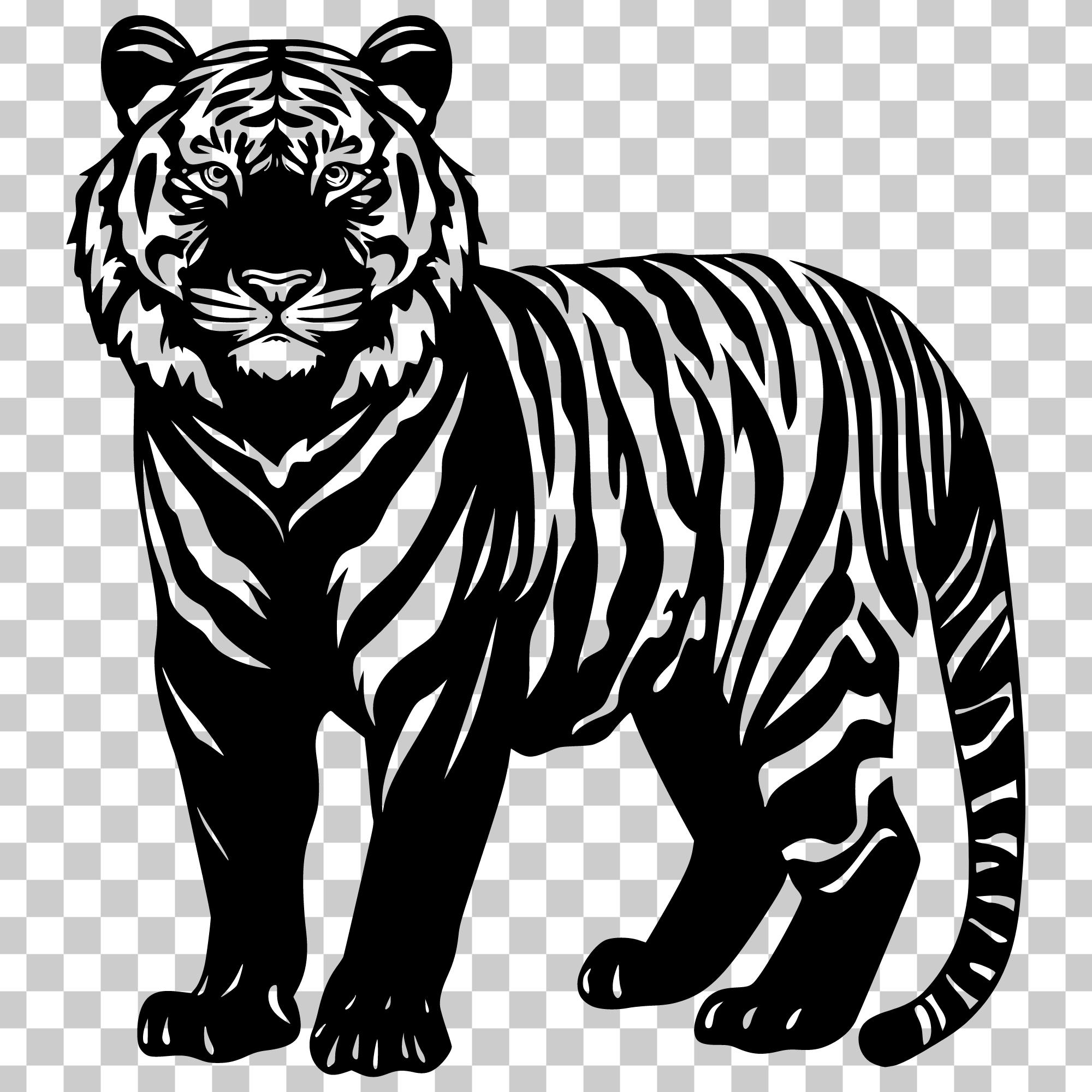 Fierce Tiger Vector, Safari Animal SVG PNG (digital Download) - Etsy