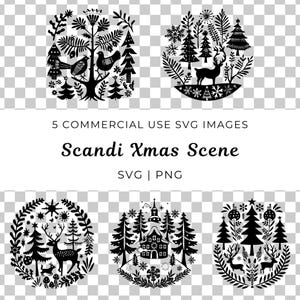 Skandynawska scena świąteczna Svg, Scena świąteczna ze śniegiem Svg, Kościół bożonarodzeniowy Png, Scena zimowa Png, Wieś Svg, Nordyckie Boże Narodzenie Svg, Śnieg Svg