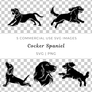 Perro Cocker Spaniel Mascota Svg, Clipart Cachorro Canino, Vector Animal El Mejor Amigo Del Hombre, Diseño De Mascota Juguetona Leal, Lindo Gráfico De Bebé Peludo