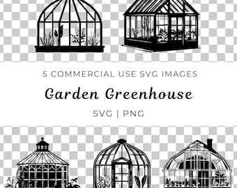 Tuinkas SVG, plant vectorafbeeldingen (digitale download)