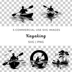 Kayaking svg, Paddleboarding-Velour, Flusskayak-Svg, Kayak-Abenteuer-Svg, Kayak-Design-Svg, Outdoor-Paddel-Svg