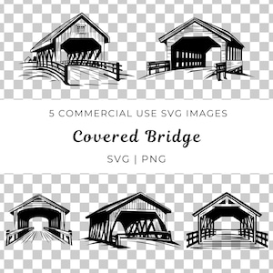 Covered Bridge Svg, Wooden Bridge Vector, Rustic Bridge Svg, Roofed Bridge Vector, Traditional Covered Bridge Svg, Countryside Bridge Vector