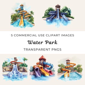 Water Park Png, Water Slide Clipart, Splash Zone Png, Pool Party Clipart, Water Attraction Clipart, Summer Water Fun, Theme Park Water Png