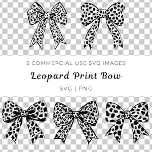 Leopard Print Bow Svg, Leopard Print Coquette Svg, Animal Print Bow Svg, Animal Print Coquette Bow, Leopard Print Ribbon, Animal Ribbon Svg