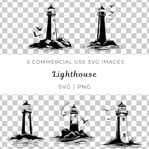 Phare Svg, Svg côtier phare, océan phare Svg, plage phare Svg, nautique phare en mer, bord de mer Svg phare