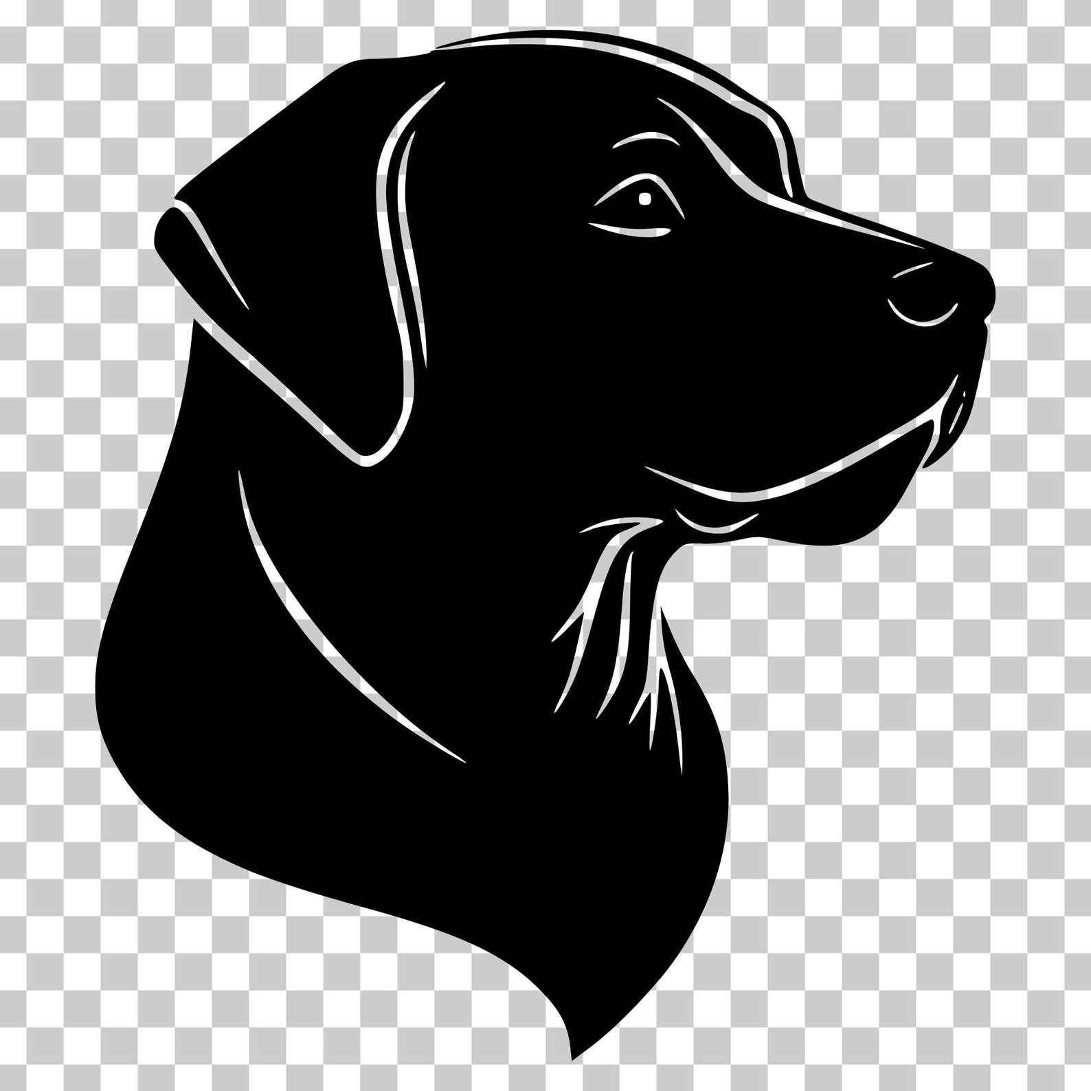 Labrador Retriever SVG Clipart, Dog Vector Graphics (digital Download ...