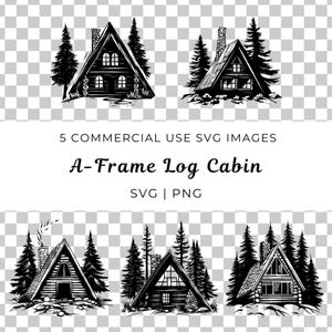 A-Frame blokhut Svg, rustieke A-Frame Vector, Alpine Cabin Svg, A-Frame Retreat Vector, moderne A-Frame Cabin Svg, gezellige berghut Vector