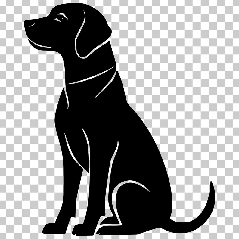 Labrador Retriever SVG Clipart, Dog Vector Graphics (digital Download ...