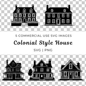 Casa coloniale Svg, vettore casa classica, casa tradizionale Svg, vettore casa storica Svg, stile coloniale Svg, vettore architettura coloniale