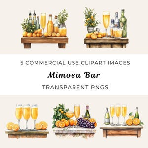 Mimosa Bar Png, Champagne Brunch Png, Brunch Bar Png, Mimosa Drink Png, Citrus Bar Png, Brunch Clipart, Succo D'arancia Png, Bubbly Bar Png