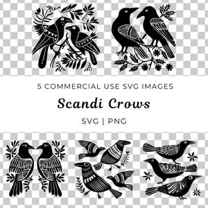 Svg de corbeau scandinave, vecteur de corbeau scandinave, Svg de corbeau scandinave, art folklorique Svg de corbeau, vecteur d'oiseau nordique, oiseau de style folklorique, vecteur d'oiseau décoratif