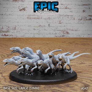 Raptor Swarm (2 Variations) by Epic Miniatures |Lizardfolk Army| DND | D&D | TTRPG |Table Top|