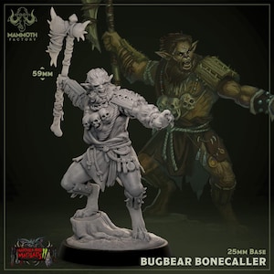 Bugbear Bonecaller by Mammoth Factory |Marshes and Madlads 2| DND | D&D | TTRPG |Table Top|