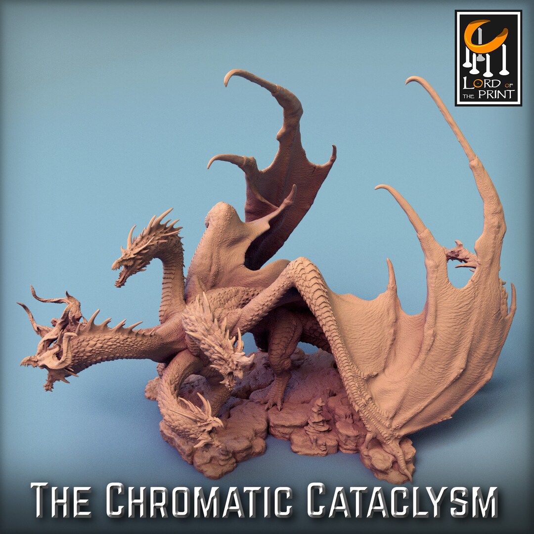 Tiamat by Lord of the Print TTRPGDND Pathfinder Dungeons and Dragons - Etsy
