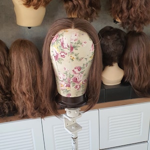 Premium topper van echt haar voor dames - natuurlijke kleur