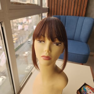 クリップインヘアバング、100%人毛バング