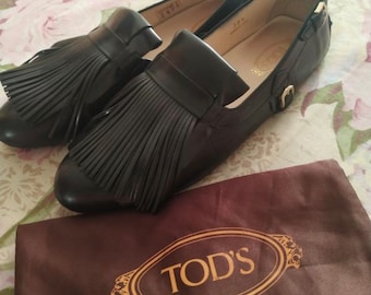 Tod’s women shoes leather moccasins