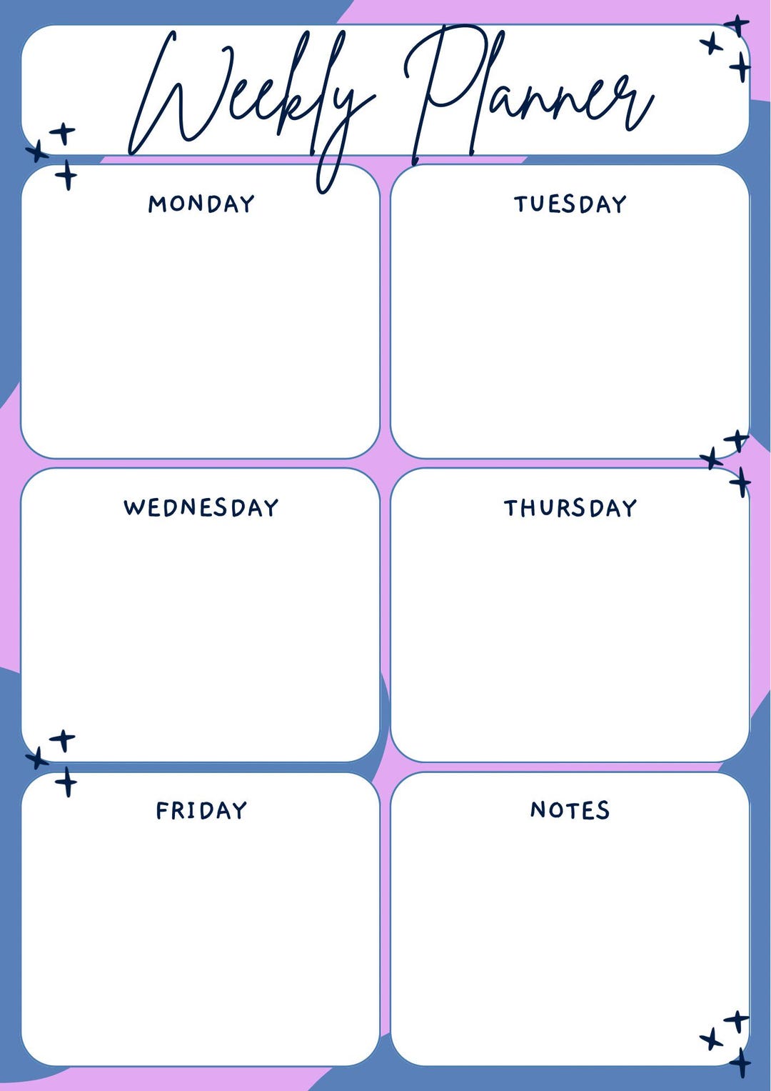 Family Organisation Printable Bundle – Weekly Planner, Meal Planner ...