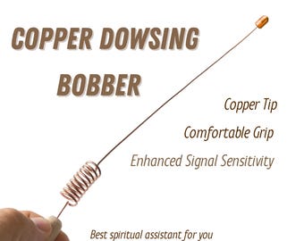 Tensor rod with Copper Tip | Copper Dowsing Rods Bobber | Biotensor