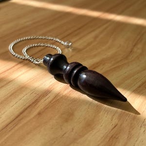 Divinatory Egyptian pendulum - Wooden Dowsing Pendulum - Pendulum on a Chain - Divination Pendulum - Ritual tools witchcraft altar supplies