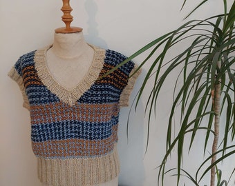 Knitting pattern Stiekeme Glinstering digital pdf download vest