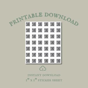 Printable fdt QR Code Anti-Trump Printable 1" Stickers, Fuck Trump Downloadable PDF, Instant Download, Protest DIY Stickers, No Kings Day