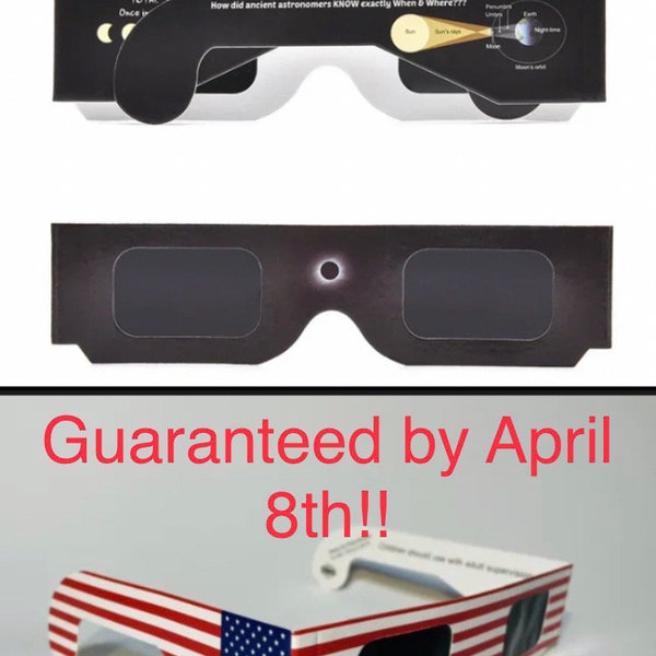 100 pack Bulk ISO and CE Certified Solar Eclipse Glasses!  Less than 20 days til’ April 8th!  I can handle large orders for now, but hurry!