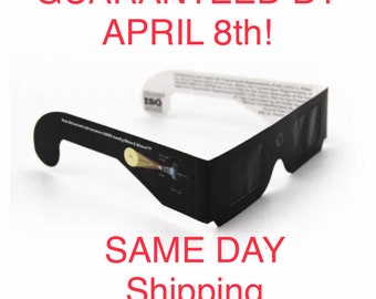 10 pack: ISO and CE Certified Solar Eclipse Viewing Glasses April 8th