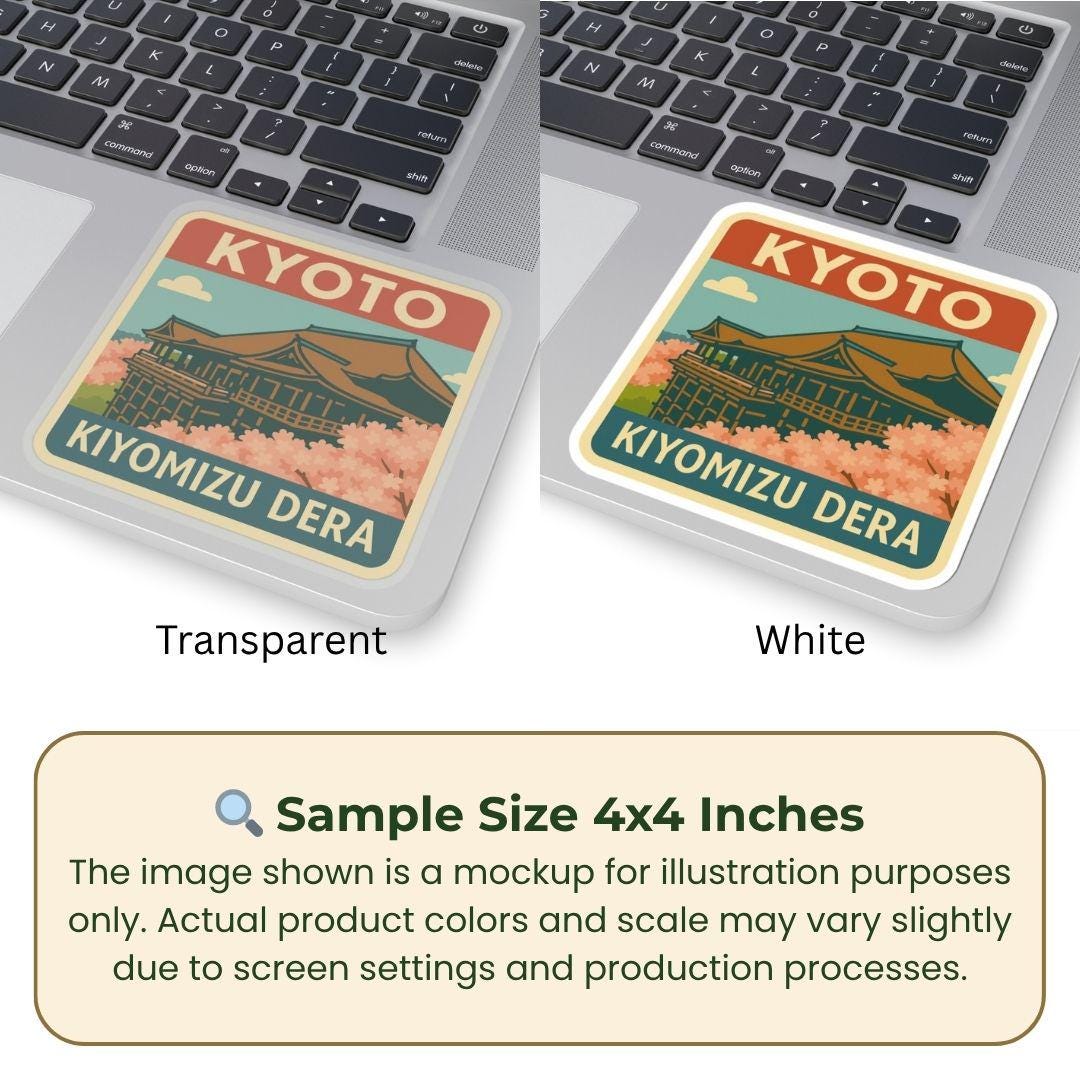 Kiyomizu Dera Kyoto Sticker – Cherry Blossom Japan Travel Decal - Etsy