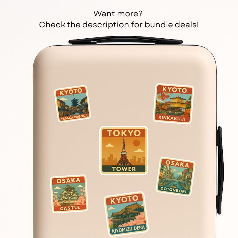 Tokyo Tower Sticker Sunset Japan Travel Tokyo Skyline Sticker for ...
