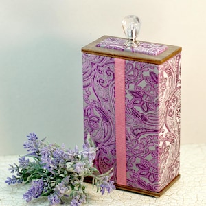 Hard Box für Tarot Deck Karten vertikal Organizer. Vintage spirituelle orientalischen witchy Boho-Stil. Original handgemachtes Geschenk