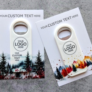 Benutzerdefinierte Weihnachtsflaschenöffner, personalisierte frohe Feiertage Firmengeschenke - Firmenweihnachtsgeschenke, Kundengeschenk,