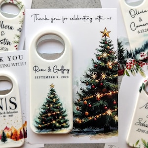 Personalized Magnet Bottle Opener: Wedding, Christmas, New Year Favors